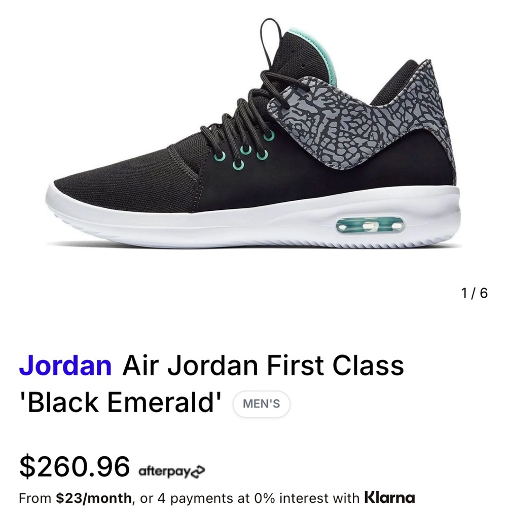 Jordan Black and Gray Sneakers AJ7312